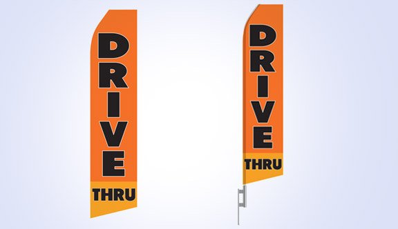 Drive Thru Stock Flag - 16ft