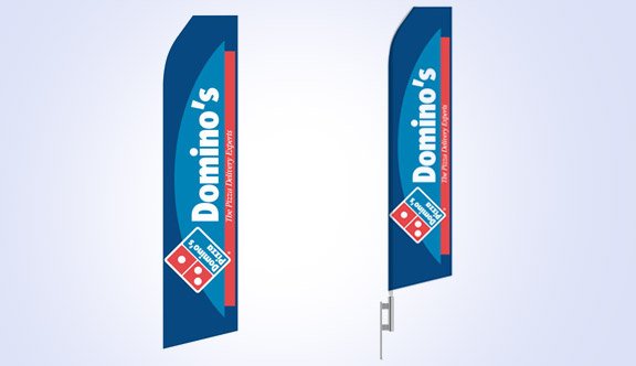 Domino's Pizza Logo Stock Flag - 16ft