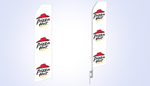 Pizza Hut Logo Stock Flag - 16ft