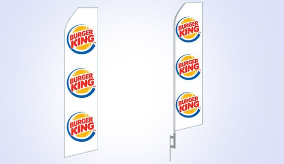 Burger King Logo Stock Flag - 16ft