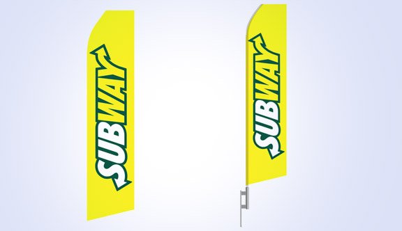 Subway Sandwiches Logo Stock Flag - 16ft