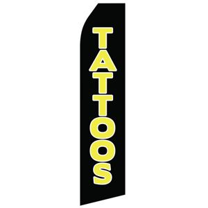 Tattoos Stock Flag - 16ft