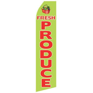 Fresh Produce Stock Flag - 16ft