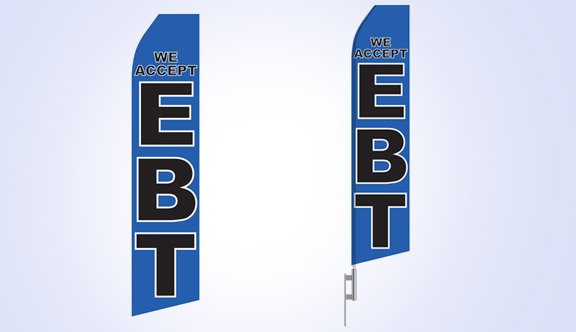 We Accept EBT Stock Flag - 16ft