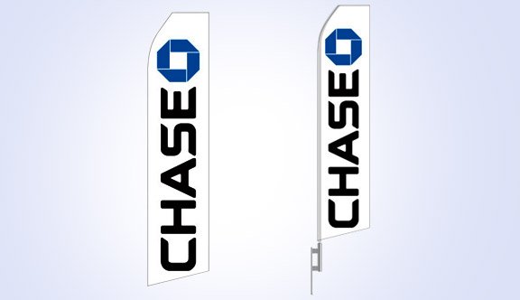 Chase Bank Logo Stock Flag - 16ft