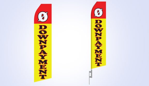 No Down Payment Stock Flag - 16ft