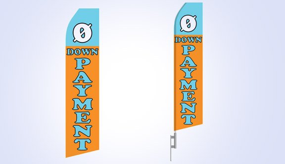 No Down Payment Stock Flag - 16ft