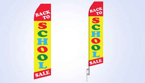 Back to School Sale Stock Flag - 16ft