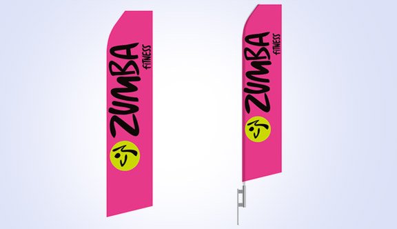 Zumba Fitness Stock Flag - 16ft