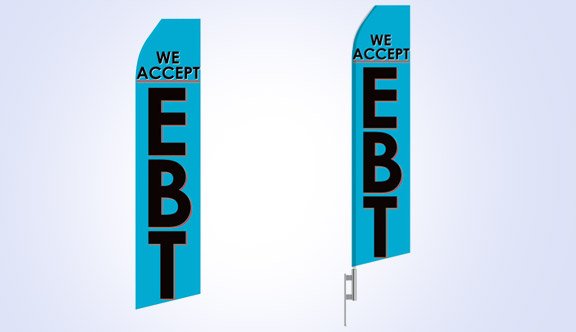 We Accept EBT Stock Flag - 16ft