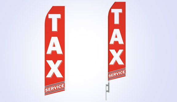 Tax Service Stock Flag - 16ft