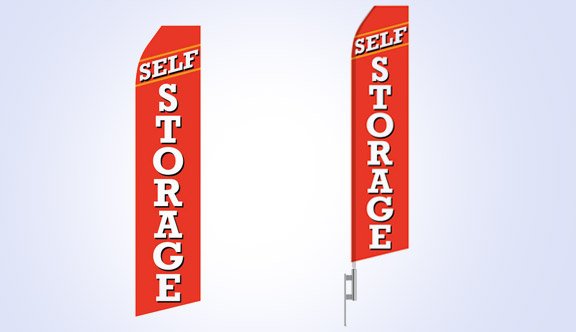 Self Storage Stock Flag - 16ft