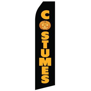 Halloween Costumes Stock Flag - 16ft