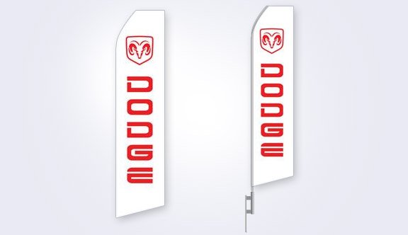 Dodge Logo Stock Flag - 16ft