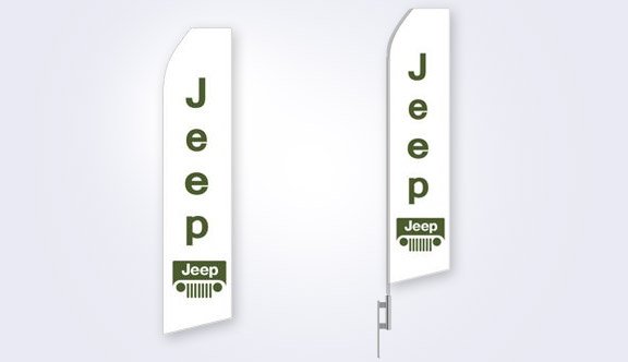 Jeep Logo Stock Flag - 16ft