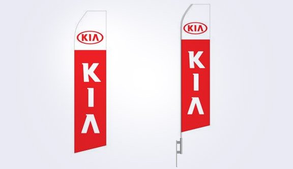 Kia Logo Stock Flag - 16ft