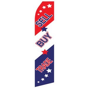 Sell, Buy, Trade Stock Flag - 16ft