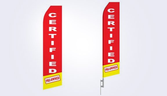 Certified Pre-Owned Stock Flag - 16ft