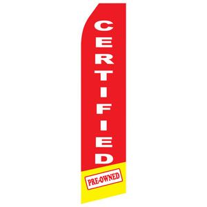 Certified Pre-Owned Stock Flag - 16ft