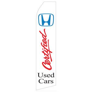 Honda Certified Used Cars Stock Flag - 16ft