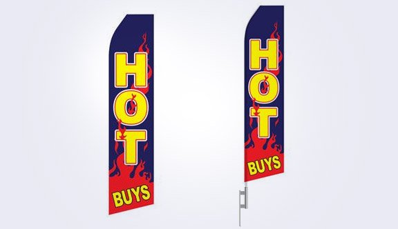 Hot Buys Stock Flag - 16ft