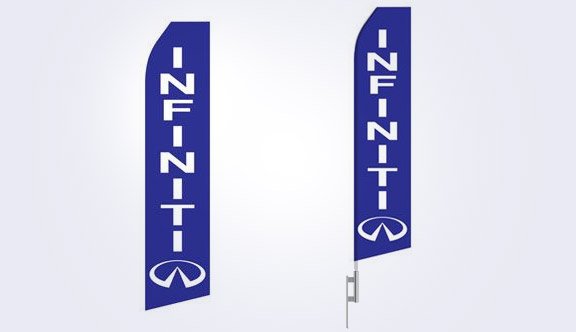 Blue Infiniti Stock Flag - 16ft