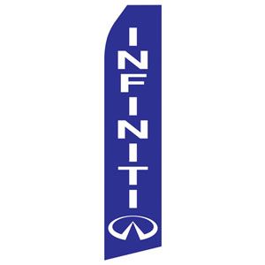 Blue Infiniti Stock Flag - 16ft