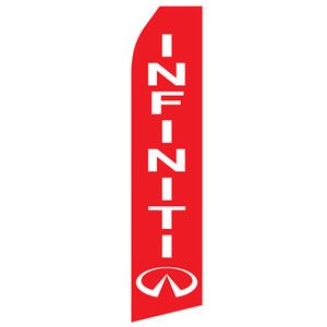 Red Infiniti Stock Flag - 16ft