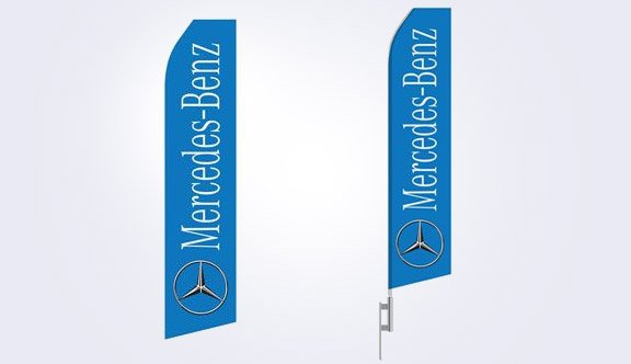 Mercedes-Benz Logo Stock Flag - 16ft