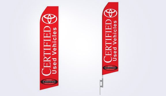 Toyota Certified Pre-Owned Stock Flag - 16ft