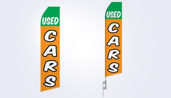 Used Cars Stock Flag - 16ft