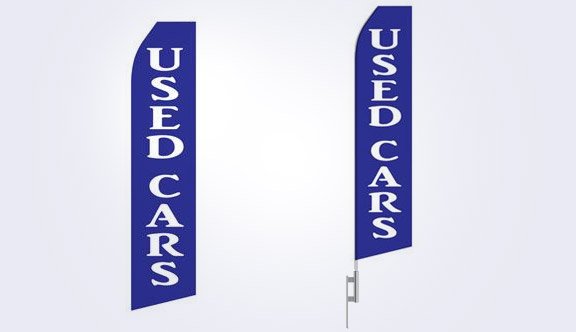 Used Cars Stock Flag - 16ft