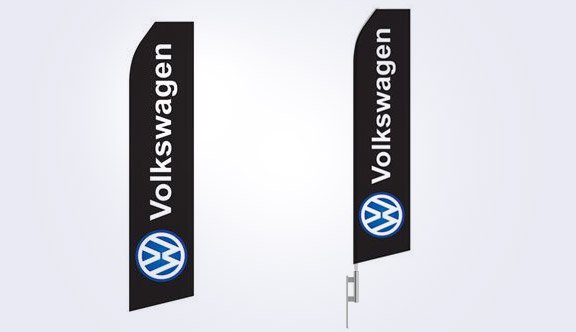 Volkswagen Logo Stock Flag - 16ft