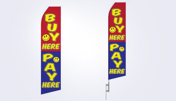 Buy Here Pay Here Stock Flag - 16ft