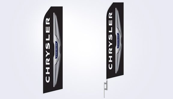 Chrysler Logo Stock Flag - 16ft