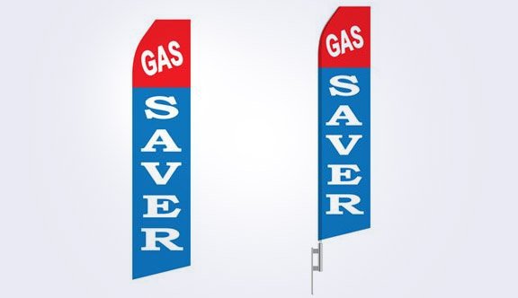 Gas Saver Stock Flag - 16ft