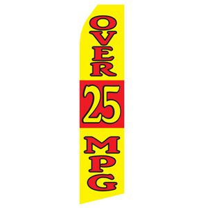 Over 25 MPG Stock Flag - 16ft