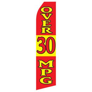 Over 30 MPG Stock Flag - 16ft