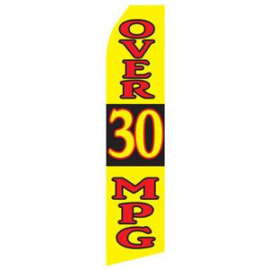 Over 30 MPG Stock Flag - 16ft