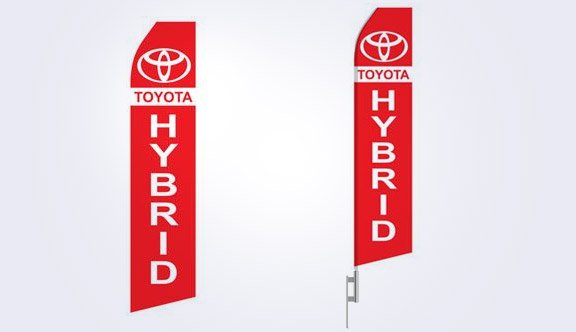 Toyota Hybrid Logo Stock Flag - 16ft