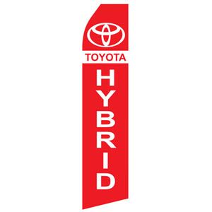 Toyota Hybrid Logo Stock Flag - 16ft