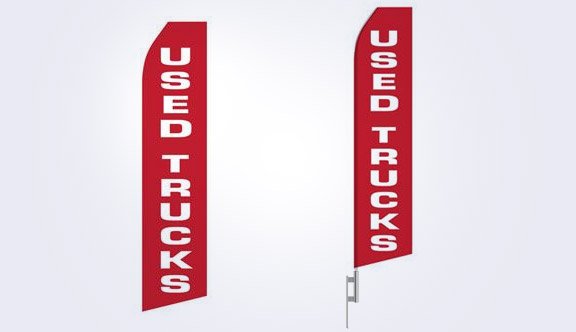 Used Trucks Stock Flag - 16ft