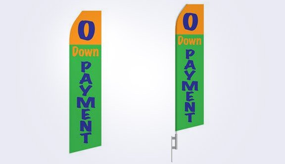 No Down Payment Stock Flag - 16ft