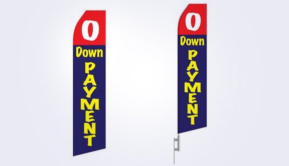 No Down Payment Stock Flag - 16ft