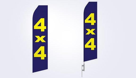 4X4 Stock Flag - 16ft