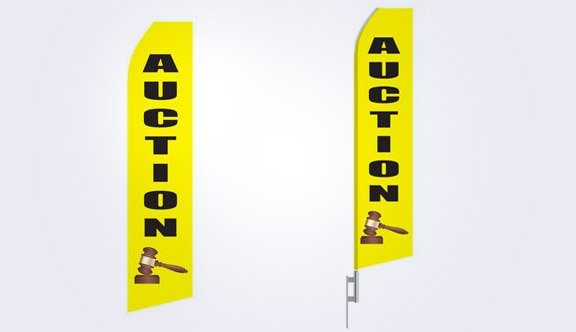 Auction Stock Flag - 16ft