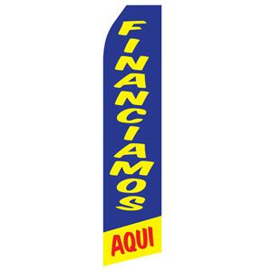 Financiamos Aqui Stock Flag - 16ft