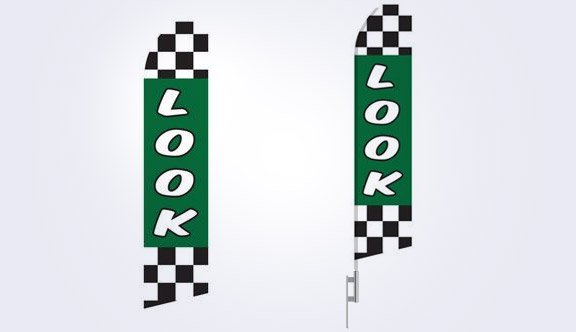 Look Stock Flag - 16ft