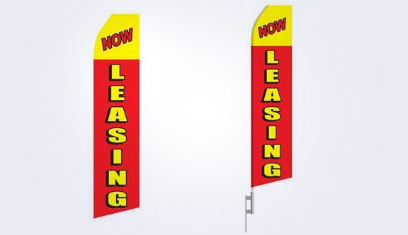 Now Leasing Stock Flag - 16ft