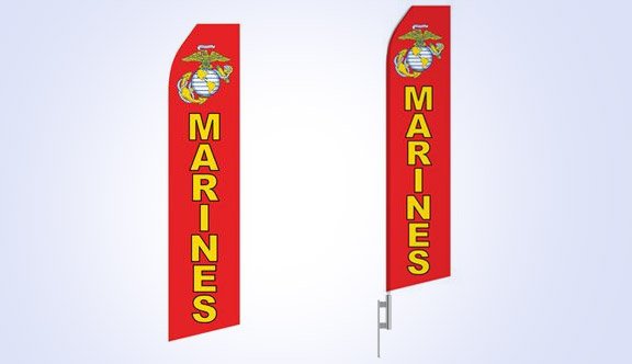 Marines Stock Flag - 16ft